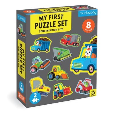 Construction Site 2 Piece My First Puzzles - Mudpuppy - Board game - Galison - 9780735376465 - January 19, 2023