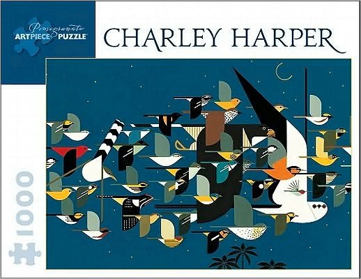 Cover for Mystery of the Missing Migrants - Charley Harper Jigsaw Puzzle (Hardcover Book) (2013)