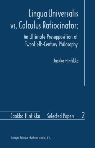 Cover for Jaakko Hintikka · Lingua Universalis vs. Calculus Ratiocinator:: An Ultimate Presupposition of Twentieth-Century Philosophy - Jaakko Hintikka Selected Papers (Gebundenes Buch) [1996 edition] (1996)