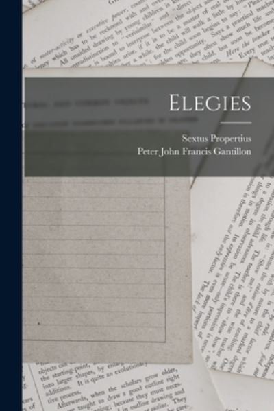 Cover for Sextus Propertius · Elegies (Book) (2022)