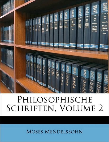 Cover for Mendelssohn · Moses Mendelsohn's Philosop (Book)