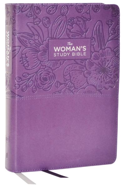 Cover for KJV, The Woman's Study Bible, Purple Leathersoft, Red Letter, Full-Color Edition, Comfort Print: Receiving God's Truth for Balance, Hope, and Transformation (Leather Book) (2023)