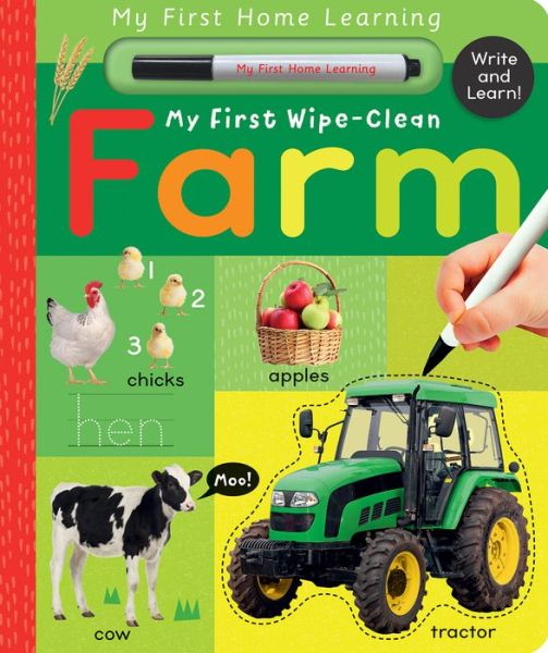 Cover for Lauren Crisp · My First Wipe-Clean Farm: Write and Learn! - My First Home Learning (Board book) (2022)