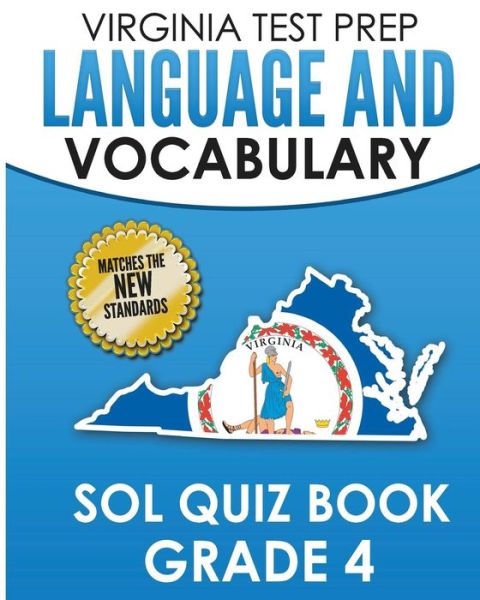 Cover for V Hawas · Virginia Test Prep Language &amp; Vocabulary Sol Quiz Book Grade 4 (Paperback Book) (2018)