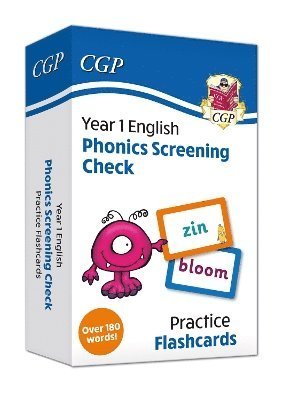 Cover for CGP Books · New Phonics Screening Check Flashcards - for the Year 1 test (Inbunden Bok) (2024)