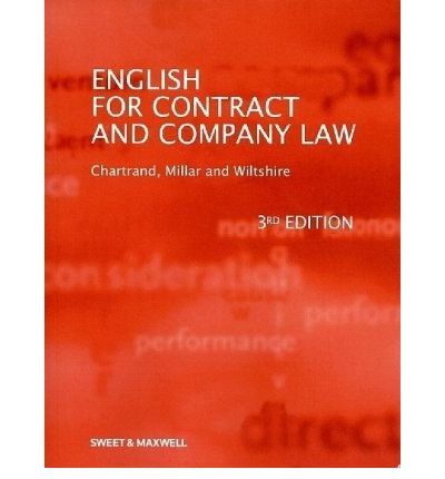 Cover for Marcella Chartrand · English for Contract &amp; Company Law (Paperback Book) (2009)