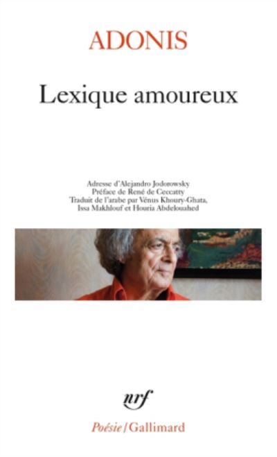 Cover for Adonis · Lexique amoureux (Paperback Book) (2018)