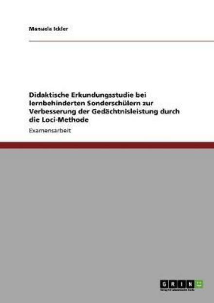 Cover for Ickler · Didaktische Erkundungsstudie bei (Buch) [German edition] (2013)