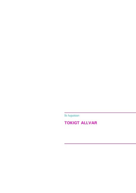 Cover for Bo Augustsson · Tokigt allvar (Paperback Book) (2015)