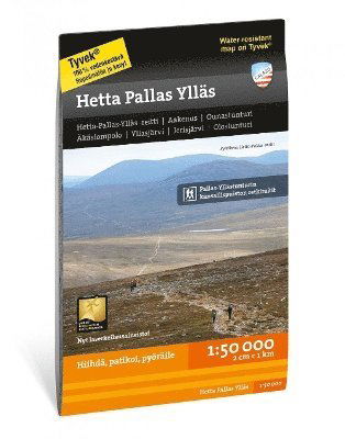 Cover for Hetta Pallas Yllas - Mountain map detailed scale (Map) (2022)