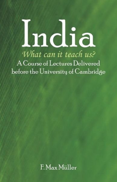 Cover for F Max Muller · India (Pocketbok) (2018)