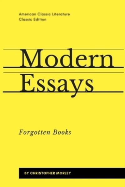 Cover for Christopher Morley · Modern Essays (Paperback Book) (2021)