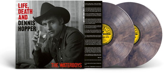 Cover for The Waterboys · Life, Death &amp; Dennis Hopper (LP) [Limited Psychedelic Waves Coloured Vinyl edition] (2025)