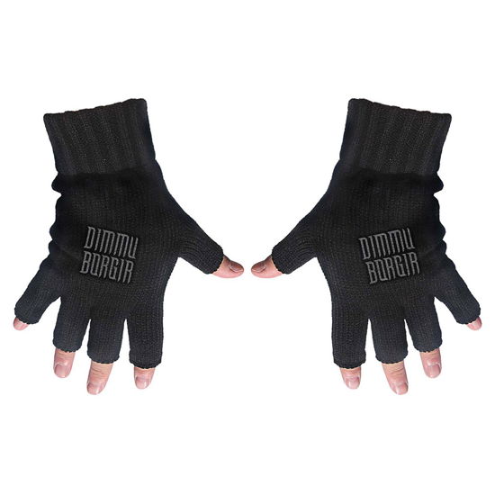 Dimmu Borgir Unisex Fingerless Gloves: Logo - Dimmu Borgir - Fanituote -  - 5055339789466 - 
