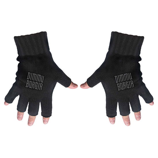 Cover for Dimmu Borgir · Dimmu Borgir Unisex Fingerless Gloves: Logo (Klær) [Black - Unisex edition]