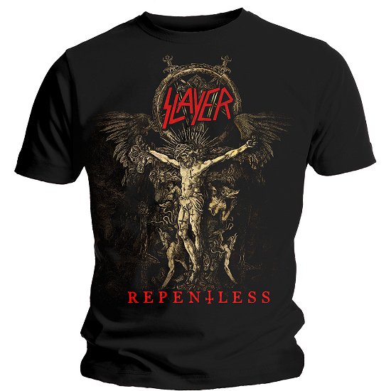 Slayer Unisex T-Shirt: Cruciform Skeletal - Slayer - Produtos - Global - Apparel - 5055979978466 - 