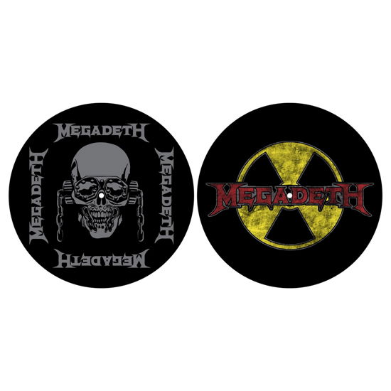 Megadeth · Megadeth Turntable Slipmat Set: Radioactive (Vinyltilbehør) [Black edition]