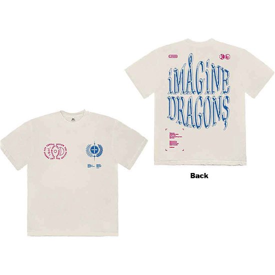 Imagine Dragons Unisex T-Shirt: Lyrics (Back Print) - Imagine Dragons - Merchandise -  - 5056368683466 - 