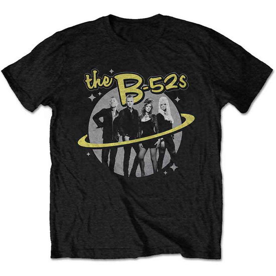 B52s Unisex T-Shirt: Saturn Photo (Black) - B52s - Merchandise -  - 5056561039466 - May 12, 2022