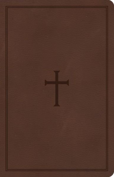 Cover for Csb Bibles by Holman · CSB Large Print Personal Size Reference Bible, Brown Leather (Leather Book) (2022)