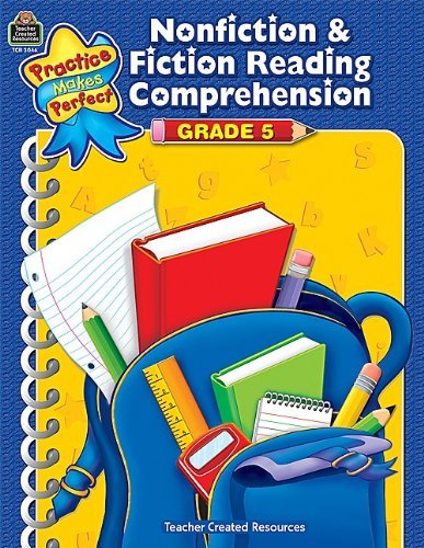 Cover for Teacher Created Resources Staff · Nonfiction &amp; Fiction Reading Comprehension Grd 5 (Practice Makes Perfect) (Paperback Bog) (2010)