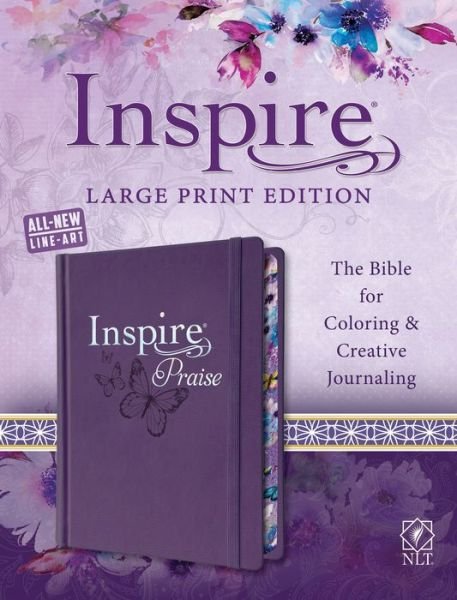 Cover for Tyndale · NLT Inspire PRAISE Bible Large Print (Hardcover bog) (2018)