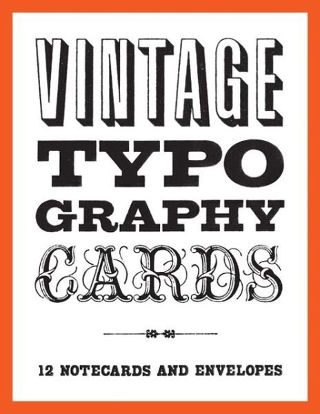 Cover for Princeton Architectural Press · Vintage Typography Notecards (Lernkarteikarten) (2013)