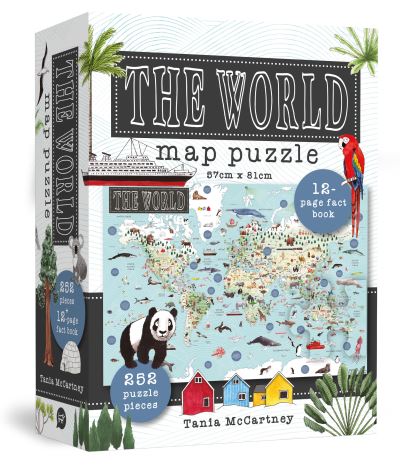 Cover for Tania McCartney · The World Map Puzzle: Includes book &amp; 252-piece puzzle (GAME) (2020)