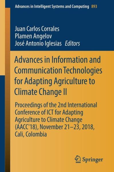 Cover for Advances in Information and Communication Technologies for Adapting Agriculture (Book) [1st ed. 2019 edition] (2018)