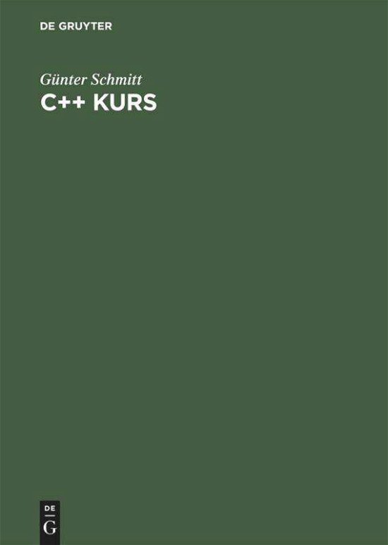 Cover for G. Schmitt · C++ Kurs (Bog) (1998)