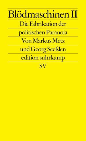 Cover for Markus Metz · Blödmaschinen II (Bok) (2025)
