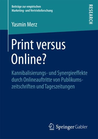Cover for Merz · Print versus Online? (Bog) (2017)