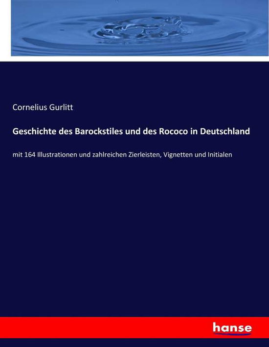 Cover for Gurlitt · Geschichte des Barockstiles und (Book) (2017)