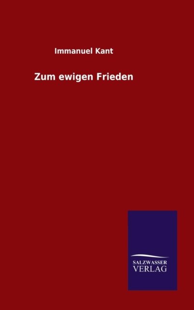 Cover for Kant · Zum ewigen Frieden (Book) (2015)