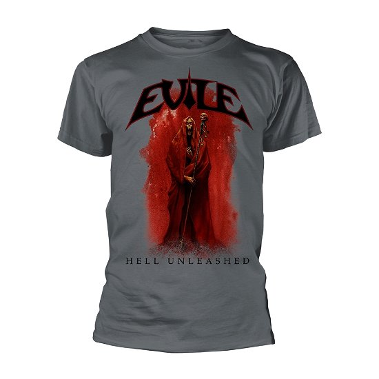 Cover for Evile · Hell Unleashed (Charcoal) (T-shirt) [size M] (2021)