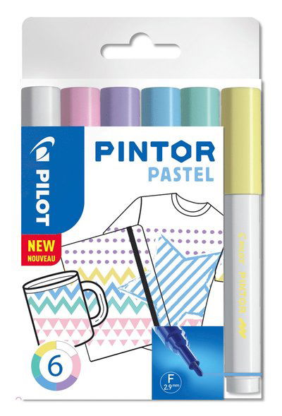 Pintor Marker-Set, Strichbreite 1Mm, 6 Stück (Pastell) - Pilot - Other - Pilot - 3131910517467 - 