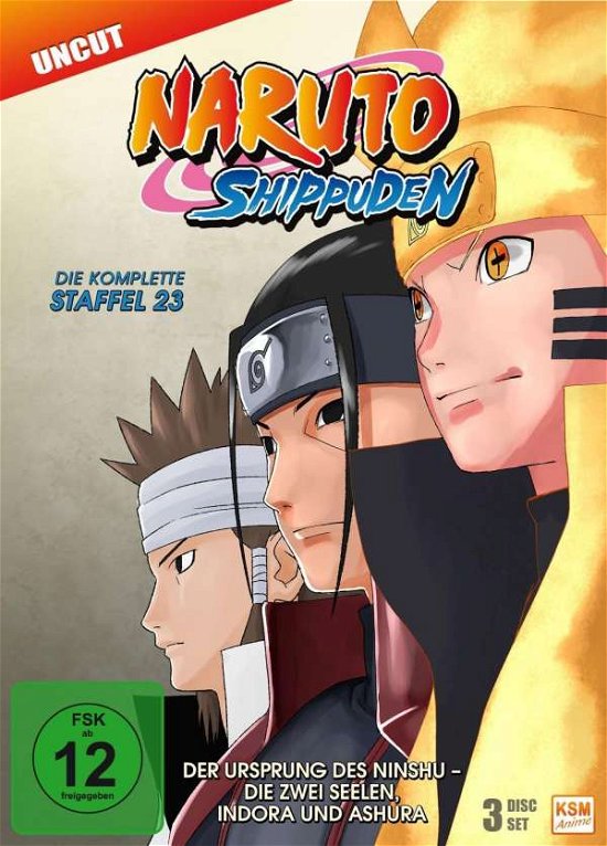 Cover for Naruto Shippuden - Der Ursprung Des Ninshu - Die Zwei Seelen, Indora Und Ashura - Staffel 23: Episod (DVD) (2018)