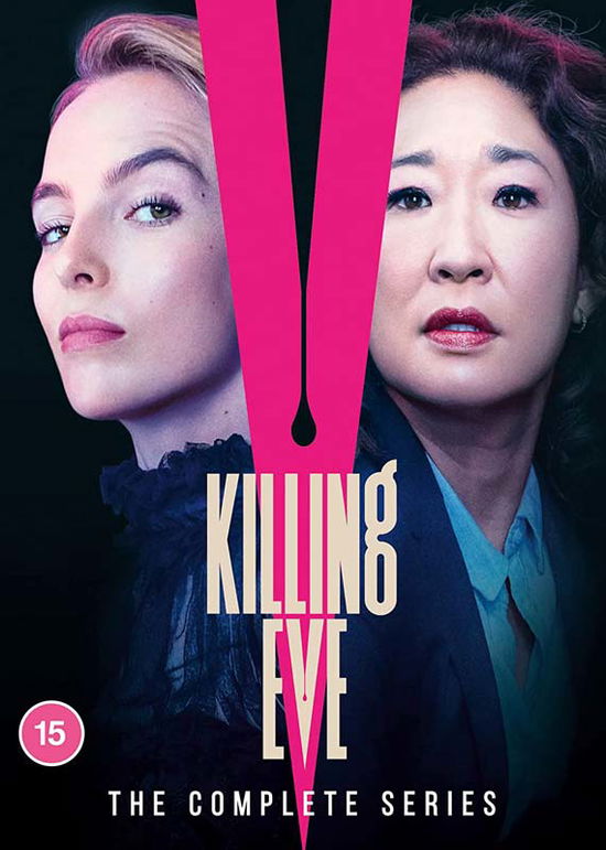 Cover for Killing Eve S14 DVD · Killing Eve Seasons 1-4 (DVD) (2023)