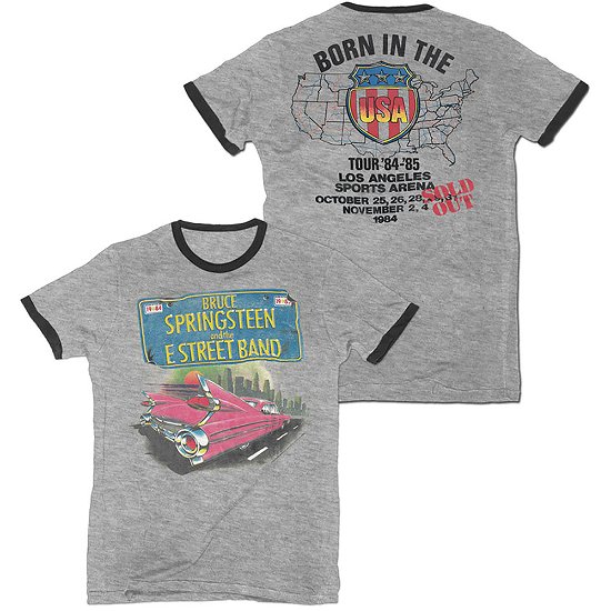 Bruce Springsteen Unisex T-Shirt: Pink Cadillac (Back Print) - Bruce Springsteen - Produtos -  - 5056012022467 - 
