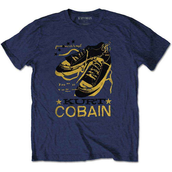 Cover for Kurt Cobain · Kurt Cobain Kids T-Shirt: Laces (9-10 Years) (T-shirt) [size 9-10yrs] [Blue - Kids edition]