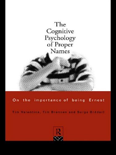 Cover for Serge Bredart · The Cognitive Psychology of Proper Names (Pocketbok) (1995)