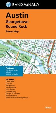 Cover for Rand McNally · Rand McNally Folded Map: Austin, Georgetown &amp; Round Rock Street Map (Paperback Book) (2022)