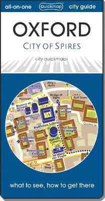 Cover for Oxford – city of spires: Map guide of What to see &amp; How to get there - City Quickmaps (Landkarten) [3 Enhanced edition] (2025)