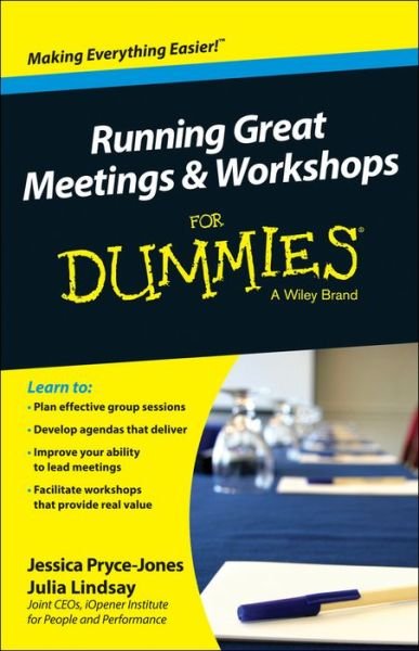 Cover for Pryce-Jones, Jessica (iOpener Consultancy) · Running Great Meetings and Workshops For Dummies (Paperback Bog) (2014)
