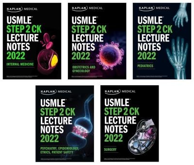 Cover for Kaplan Medical · USMLE Step 2 CK Lecture Notes 2022: 5-book set - Kaplan Test Prep (Paperback Book) (2022)