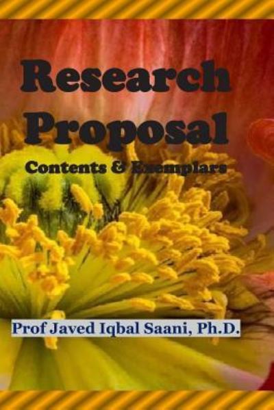 Cover for Javed Iqbal Saani · Research Proposals (Paperback Book) (2016)