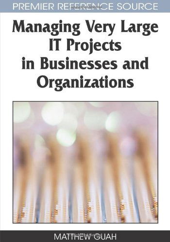 Cover for Matthew Guah · Managing Very Large It Projects in Businesses and Organizations (Hardcover Book) (2008)