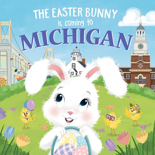 Cover for Eric James · The Easter Bunny is Coming to Michigan (Hardcover Book) (2020)