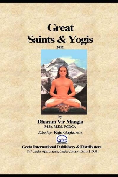 Cover for Dharam Vir Mangla · Great Saints &amp; Yogis (Pocketbok) (2018)