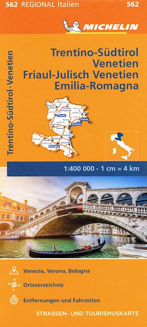 Michelin Karte Trentino-Südtirol,Veneti (Book)